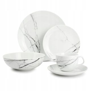 Porcelán, servis - SALT & PEPPER BASIC večera a kávový servis, 20 ks.